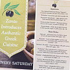 Zanto Southwick menu