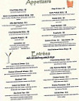 Southwick Inn menu
