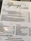 Tea At Tiffanys Cafe menu