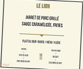 Lion de Belfort menu