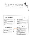 Petit Lezard menu