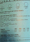 Stonehenge Pizza menu