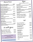 Dianes Villa Nova menu