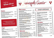 White Goose Magda Gessler menu