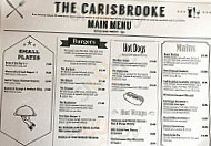 The Carisbrooke menu