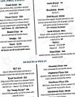 Sandy Cove Tavern menu