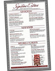 Pete's Steakhouse menu