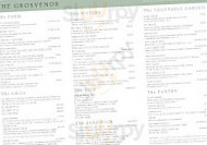 Grosvenor menu