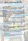 Kfifen Coeur Du Liban menu