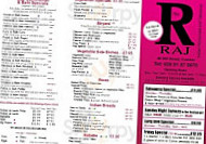 The Raj menu