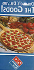 Dominoes Pizza menu