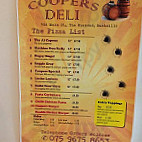 Coopers Deli menu