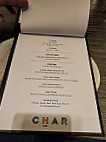 Char Steak And Seafood menu