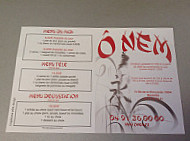 O NEM menu