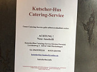 Landgasthaus Kutscher Hus menu