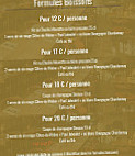 Le Barbue d'Anvers menu