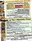 Arthurs Pizza & Mexican Foods menu
