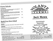 Volante Farms menu