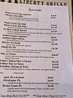Liberty Grill menu