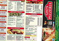 Gio's Roast Beef and Pizza menu