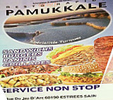 Le Pamukkale menu