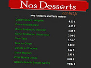 Parma Pizza Pertuis menu