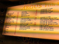 Argus Fish menu