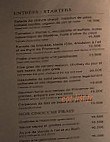 Le Bistrot Du Suquet menu
