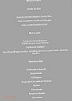 Le Lautrec menu
