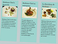 Madame Chef menu