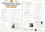 The Orange Tree menu