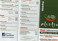 Aluntum Thai Take Away menu