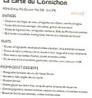 Le Cornichon menu