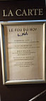 Le Fou Du Roy menu
