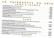 La Trinquette menu