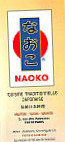 Naoko menu