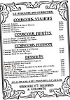 Le Paradis Du Couscous menu