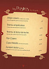 Milonga menu