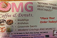 Omg Coffee Donuts menu