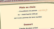 Auberge Du Musee menu