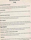 Dirty Moes menu
