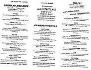 Hangs Chinese menu