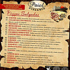 Paiol Pizzaria menu