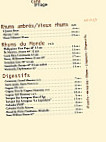 Café de la Plage " Chez Pierre " menu