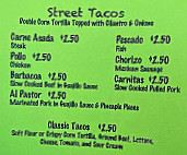 Lugo's Taco Street menu