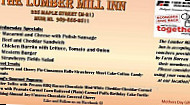 Lumber Mill Inn menu