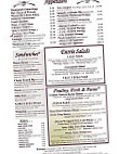 Boone's Long Lake Inn menu