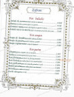 Zafran menu