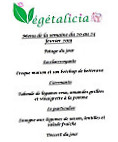 Vegetalicia menu