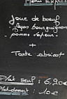 Le Poivre Rouge menu